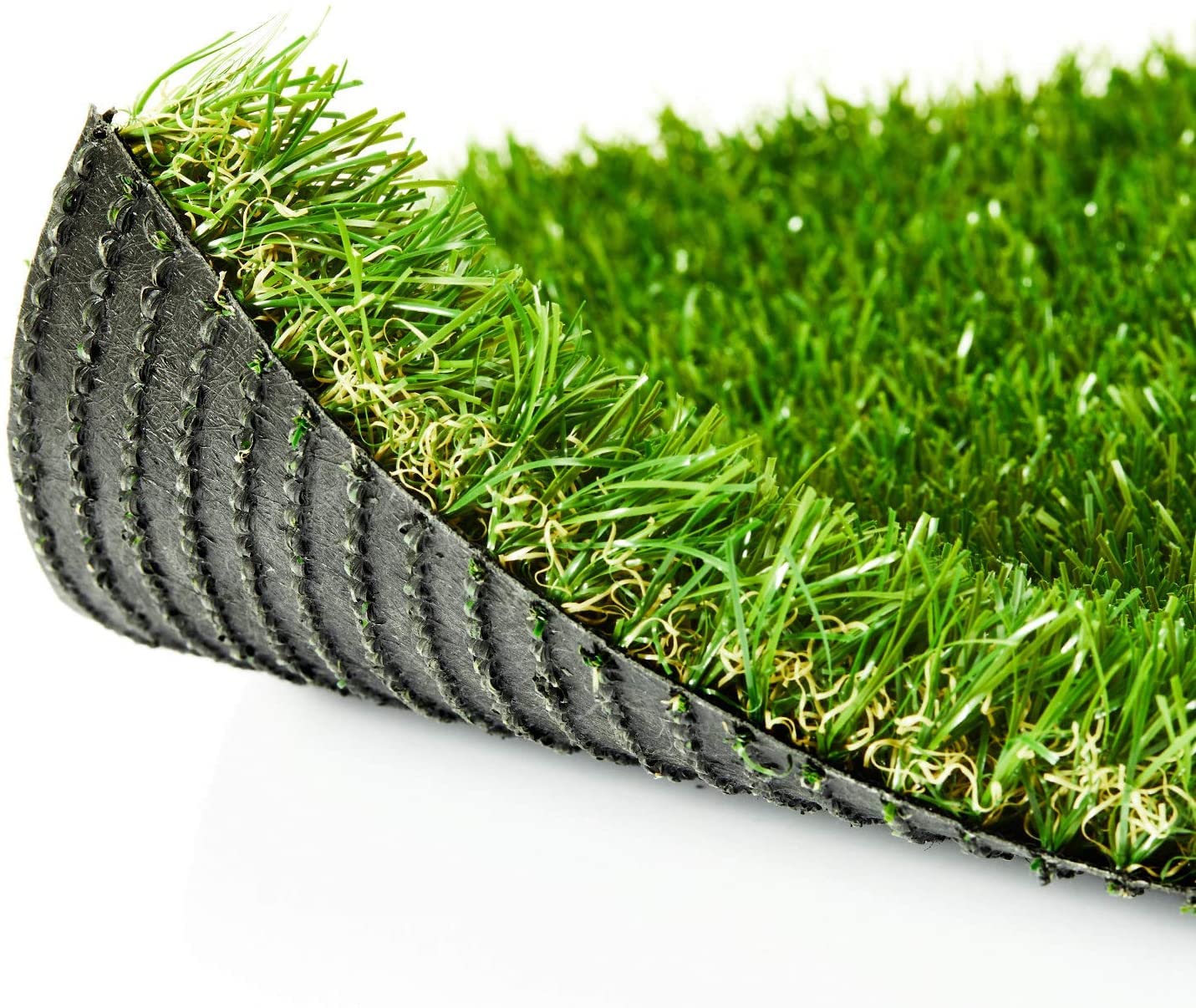 Zgr Premium Artificial Grass 9' X 35' Outdoor Rug, 1.38' Realistic Thick Turf For Garden, Yard, Fake Lawn, Dogs Synthetic Grass Mat, Non-Toxic, Rubber Backed With Drainage Holes, Customized Sizes