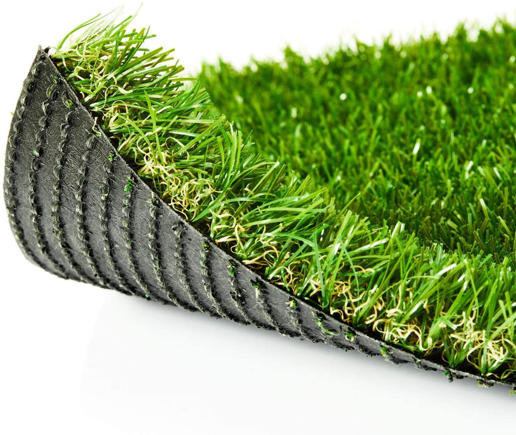 Zgr Premium Artificial Grass 4' X 64' Outdoor Rug, 1.38' Realistic Thick Turf For Garden, Yard, Fake Lawn, Dogs Synthetic Grass Mat, Non-Toxic, Rubber Backed With Drainage Holes, Customized Sizes