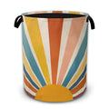 Collapsible Laundry Basket,Boho Waterproof Oxford Cloth Hamper with Handles,Sunrise Rainbow 16 x 20.8 Inch Portable Storage Orga