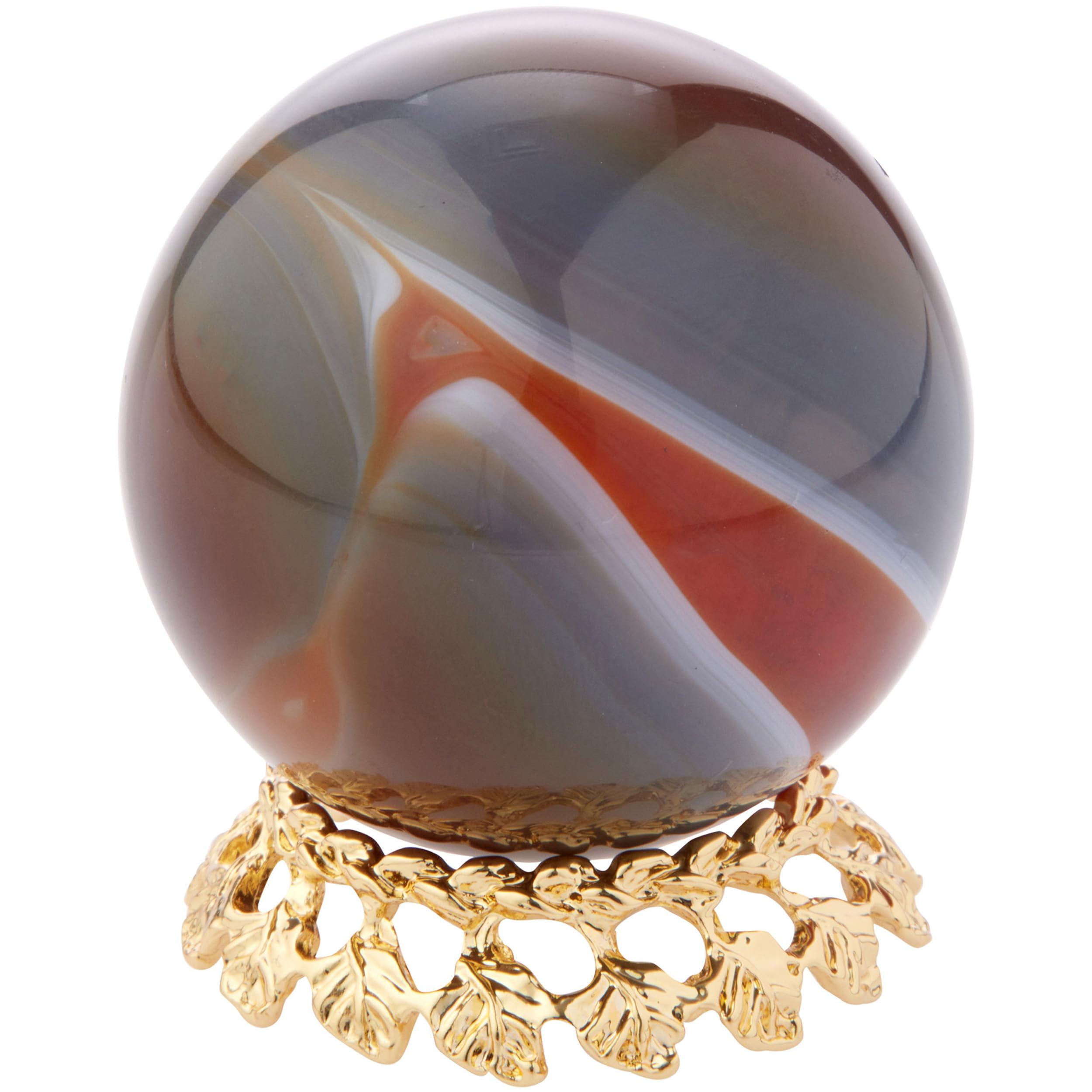 Bard'S Gold-Toned Egg Stand/Holder -Leaf Motif, 1.125'' Diameter