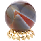 Bard'S Gold-Toned Egg Stand/Holder -Leaf Motif, 1.125'' Diameter