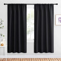 NICETOWN Halloween Living Room Blackout Shades - All Season Rod Pocket Thermal Insulated Solid Blackout Curtains/Drapes for Livi