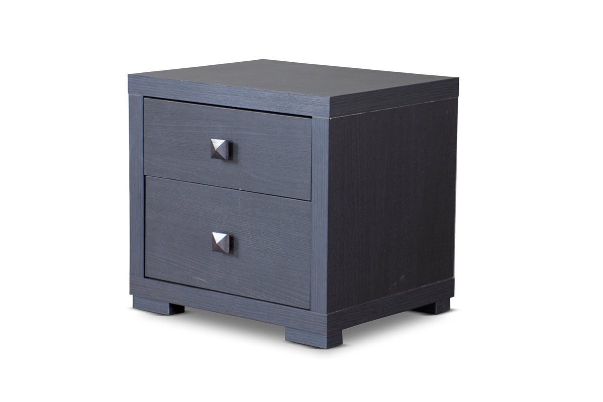 Baxton Studio Wholesale Interiors Marco Contemporary 2-Drawer Nightstand, Brown