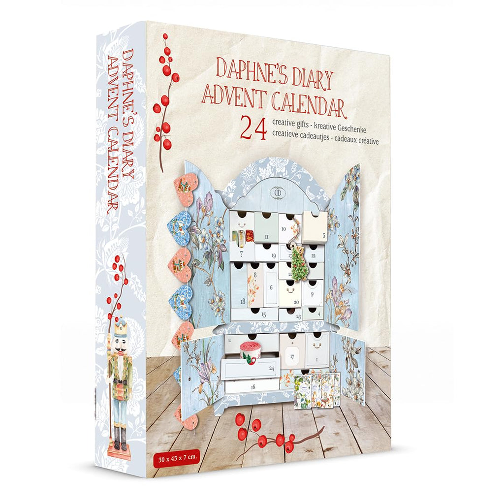 Daphne'S Diary Advent Calendar | Reusable Advent Calendar In Cupboard Shape | 24 Drawers Filled With Creative Treats For Christm