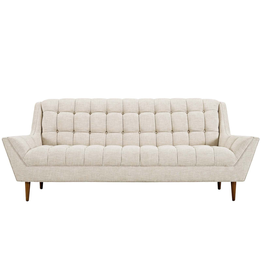 Modway Response Upholstered Fabric, Sofa, Beige