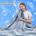 Inhand Cooling Blanket King Size, Summer Blankets For Hot Sleepers & Night Sweat, Thin Blanket Cold Cool Lightweight Cooling Bla