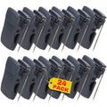 1Intheoffice Cubicle Clips, Cubicle Clips For Fabric Walls, Deluxe Recycled, Charcoal, 24/Pack