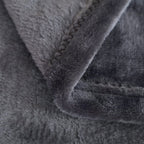Sochow Flannel Fleece Blanket King Size, All Season Lightweight Super Soft Cozy Blanket For Bed Or Couch, Grey(90Inch X108'')