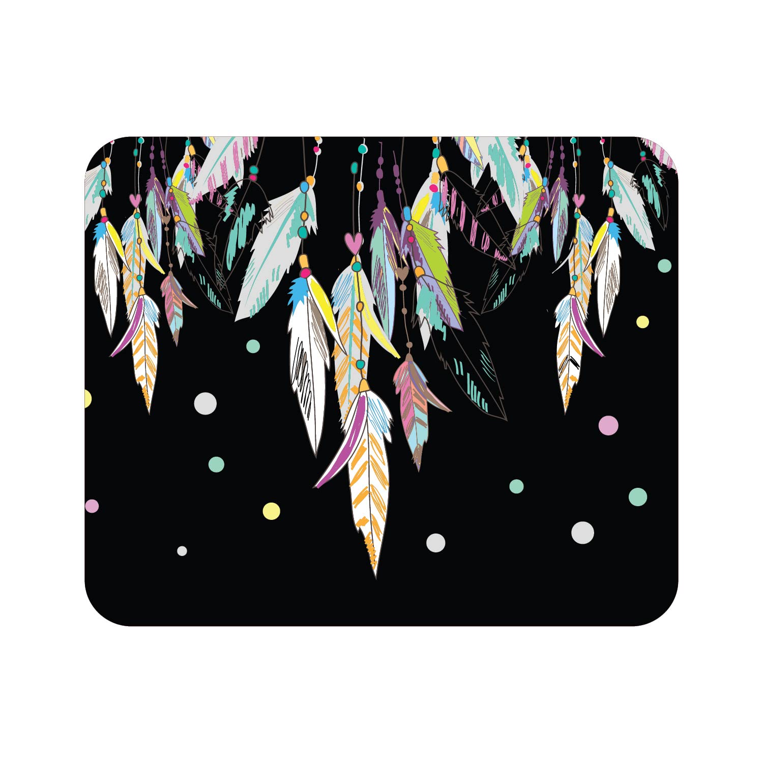 Otm Essentials Artist Series Fabric Mouse Pad, Dream Catcher Feathers & Arrows