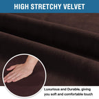 H.Versailtex Velvet Dining Chair Covers Stretch Chair Covers For Dining Room Set Of 4 Parson Chair Slipcovers Chair Protectors C