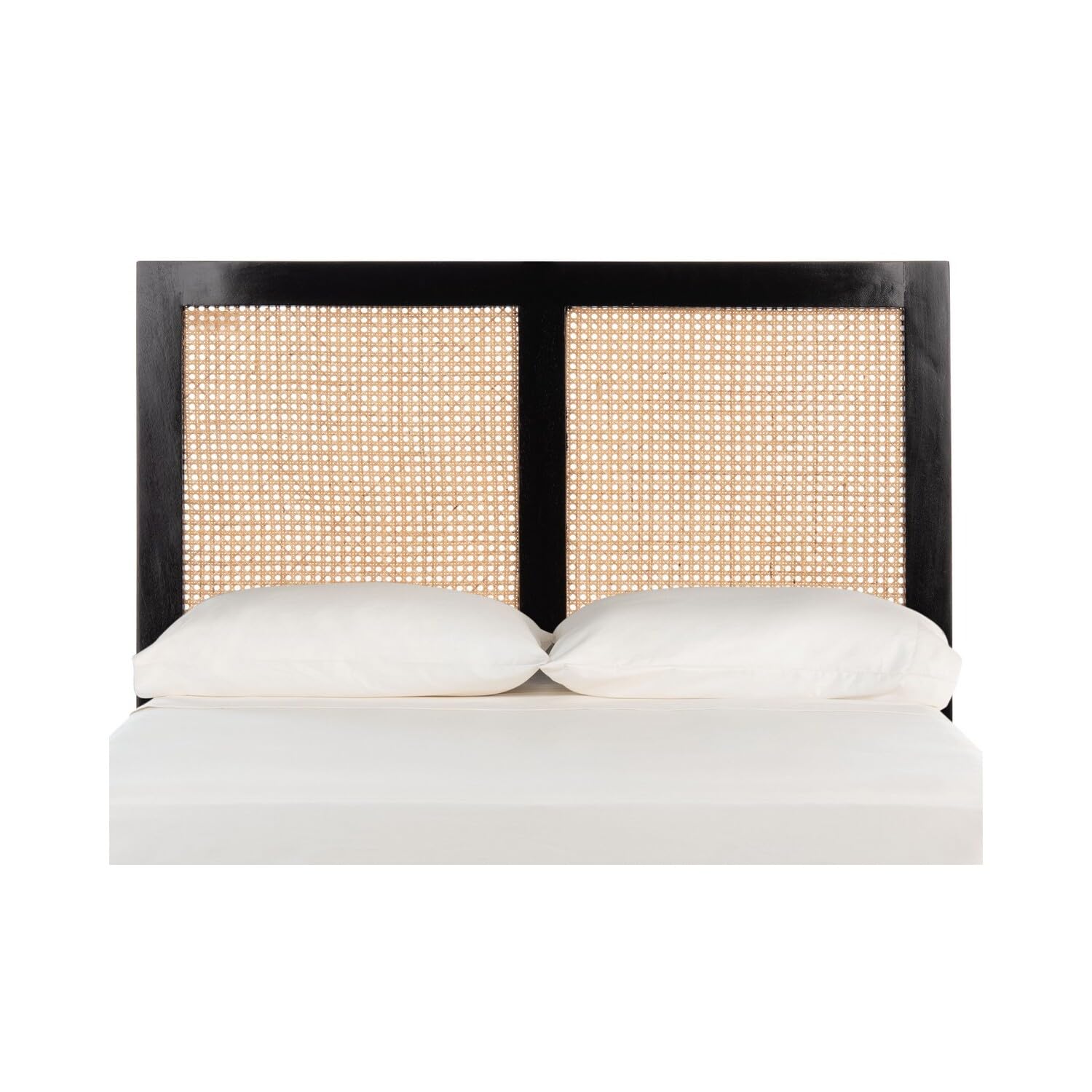 Safavieh Home Collection Vienna Black Cane Twin Headboard Platform, Single (Hbd8004B-T)