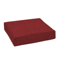 Arden Selections Outdoor Deep Seat Bottom Cushion, 24 X 24, Rain-Proof, Fade Resistant 24 X 24, Ruby Red Leala
