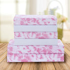 Elegant Comfort Aria Tie-Dye 4-Piece Sheet Set, 1500 Premium Hotel Quality Microfiber, Spiral Tie-Dye, Soft, Fade And Wrinkle Resistant, Fitted Sheet With Smart Pockets, 4Pc Tie-Dye Twin, Light Pink