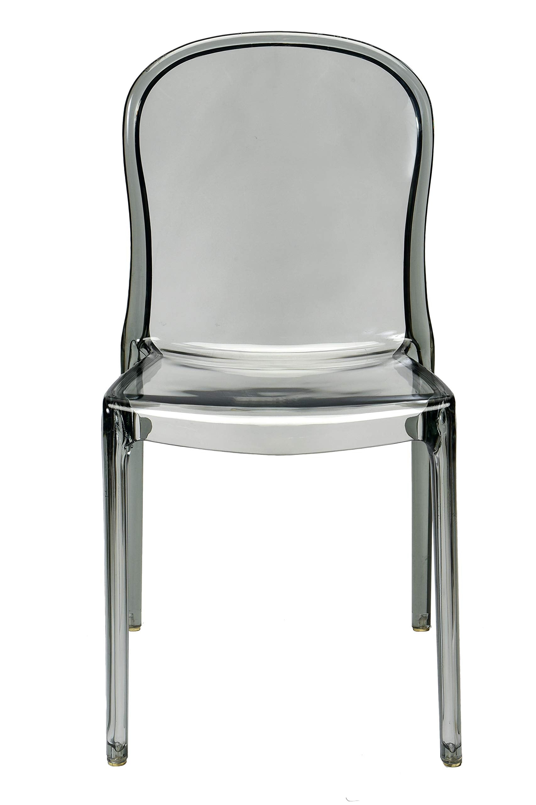 Commercial Seating Products Polycarbonate Genoa Chairs, Smoke Grey