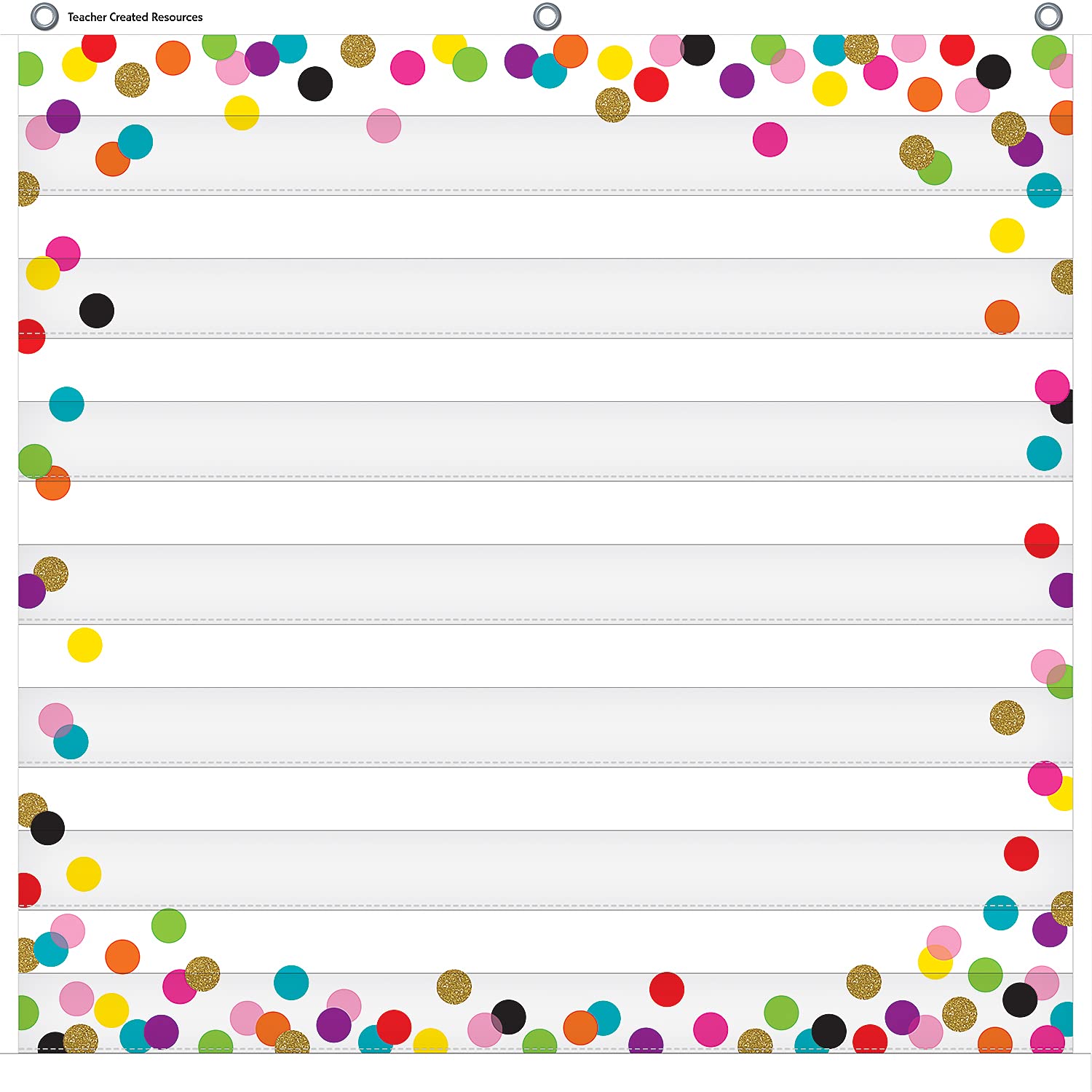 Teacher Created Resources Confetti 7 Pocket Chart (28' X 28') (Tcr20327)