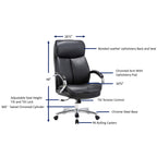 Lorell Executive Leather Big & Tall Chair