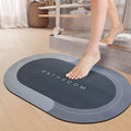 Bathroom Mat,Door mat Door Mat, Rubber NonSlip Quick Dry Rugs Fit Under Super Absorbent Thin Fashion Washable Oval Floor Bath M