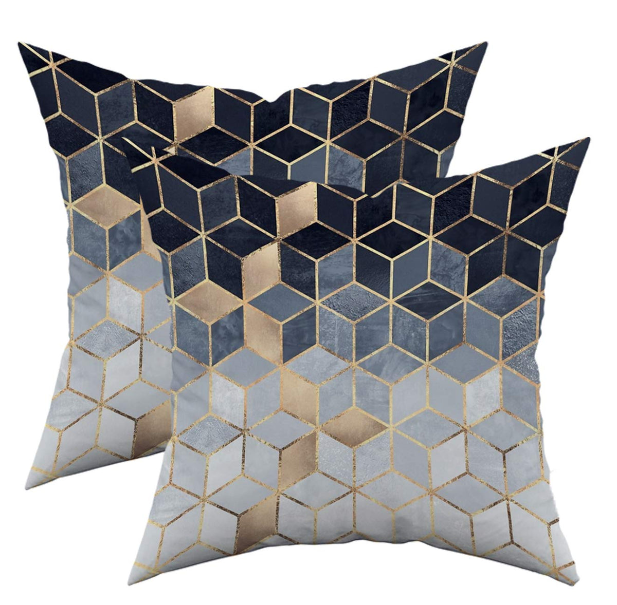 Taoson Set Of 2,Home Decor Colorful Gradient Geometry Print Cozy Throw Pillow Cases Cushion Covers Shells For Couch Bed Sofa Far