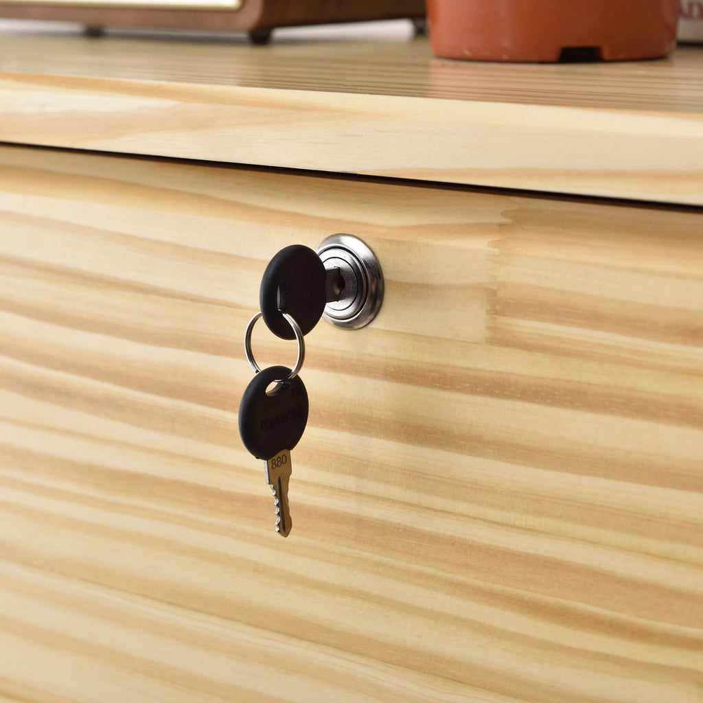 Woodpeckers Furniture And Mattress Solid Pine Chest Dresser 5 Drawers (Natural)