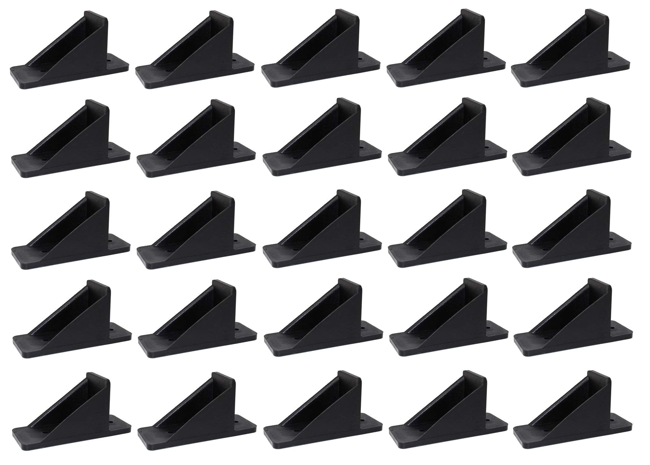 Jsp Manufacturing V2-Mini Roof Guard Snow Guard Prevent Sliding Ice Snow Stop Buildup Plastic Multipack-Multicolor (25, Black)