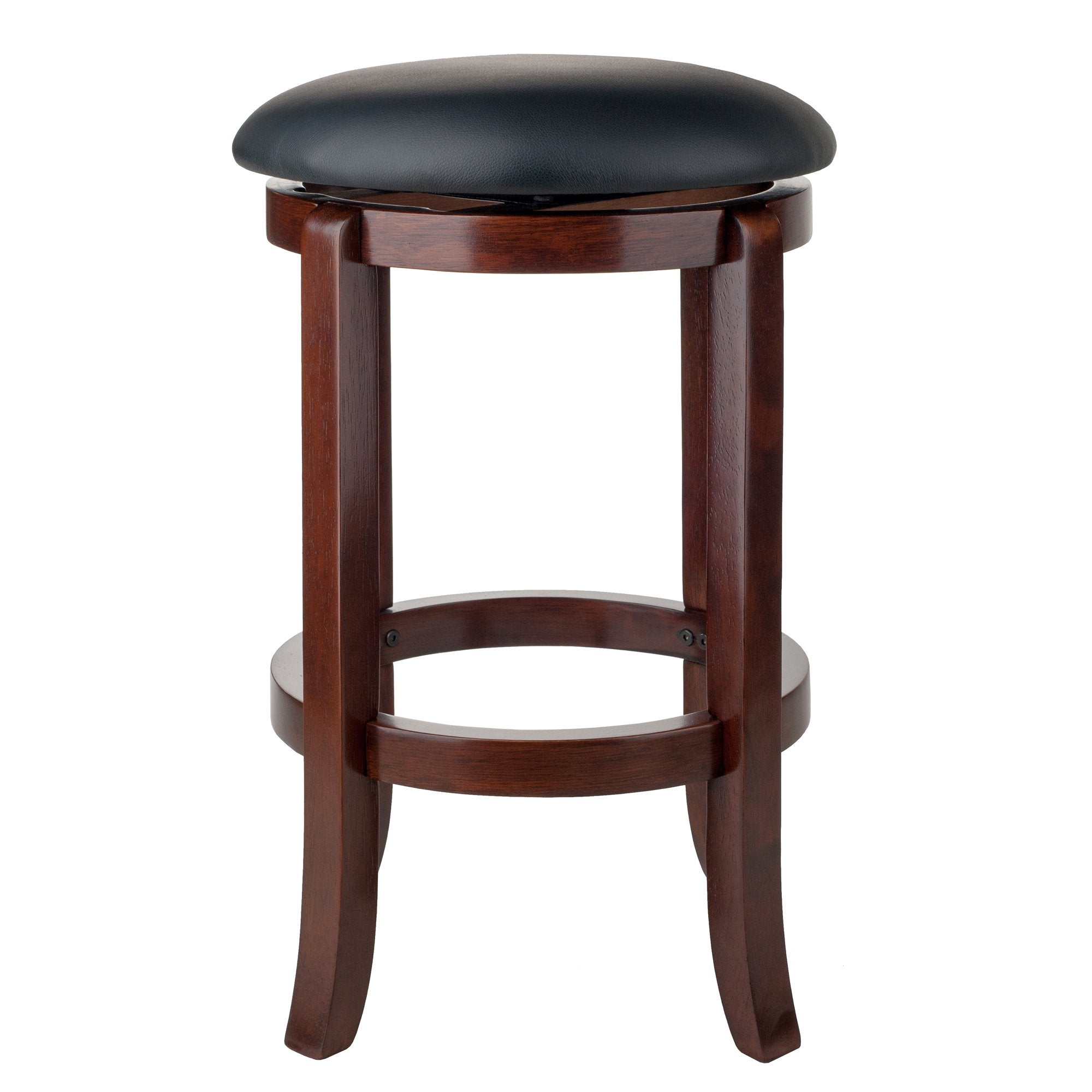 Winsome Walcott Swivel Bar Stool, 24', Walnut