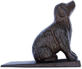 Lulu Decor, Cast Iron Dog Door Stopper, Doorstops Weight 5 Lbs, 8.5' X 7.5' X 3.5' (Brown)