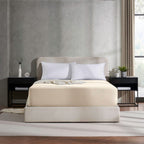 Nestl Linen Twin Fitted Sheet, Deep Pocket, 1800 Microfiber, Ultra Soft, Fits Up To 24 Inch Mattress