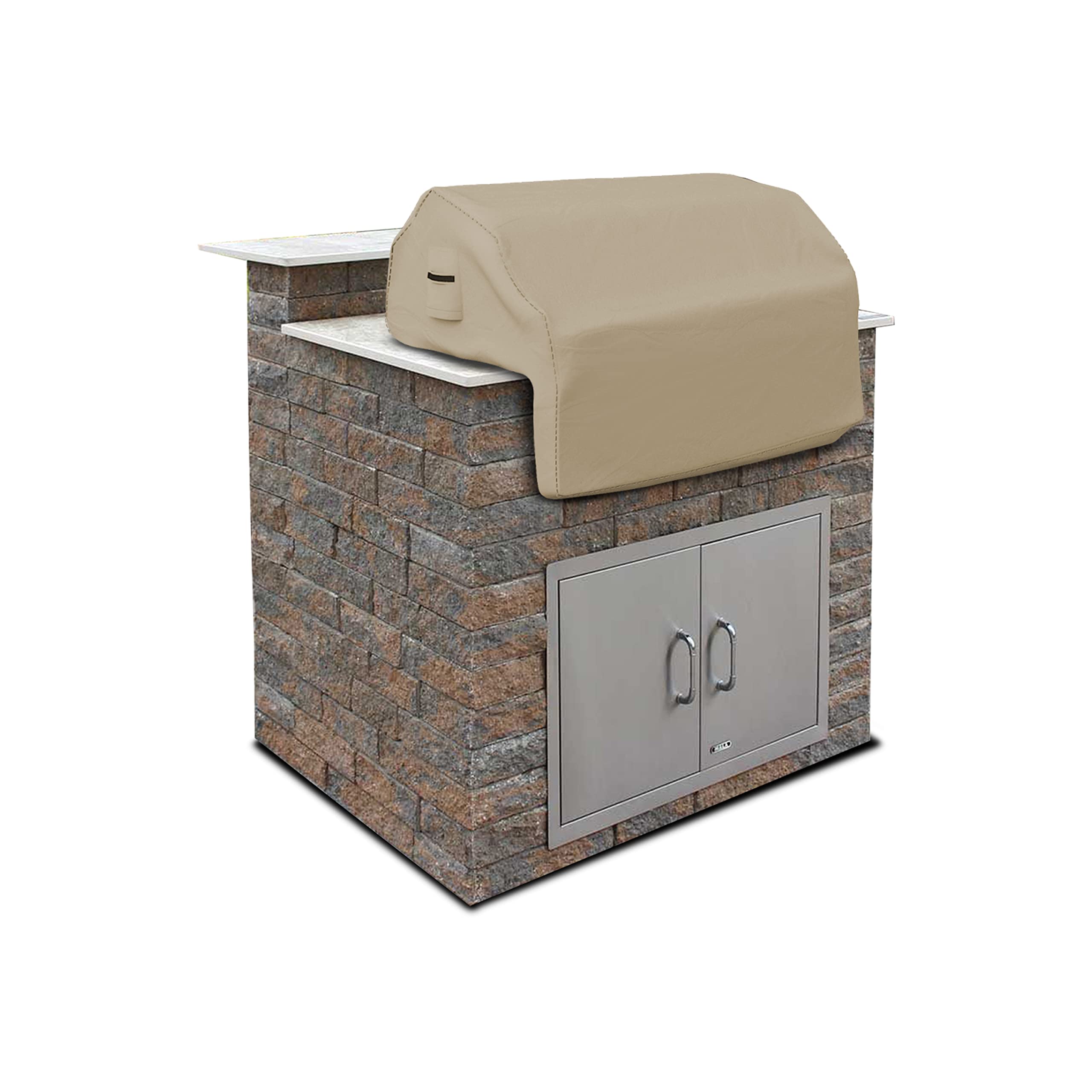 Covers & All Built-In Grill Cover Made Of 12 Oz Waterproof Fabric With Air Pocket & Elastic For Snug Fit (44' W X 30' D X 26'