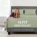 California King Sheet Sets - Deep Pocket California King Sheet Set - [4-Pieces] 21    Cal King Sheets Deep Pocket Fitted, Oversi