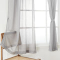 Amazon Basics  Sheer Window Curtains | Light Filtering | 5 Feet | Set of 2 | Plain Design | for Living Room, Bedroom & Balcony