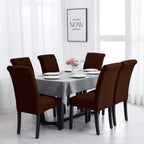Joccun Chair Covers For Dining Room Set Of 2,Water Repellent Dining Chair Slipcovers Stretch Dining Room Chair Covers Seat Protector,Washable Parsons Chair Cover For Home,Hotel(Chocolate,2 Pack)