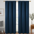 Diraysid Navy Blue Blackout Curtains For Bedroom And Living Room Thermal Insulated Room Darkening Curtains Drapes, 42 X 84 Inch,