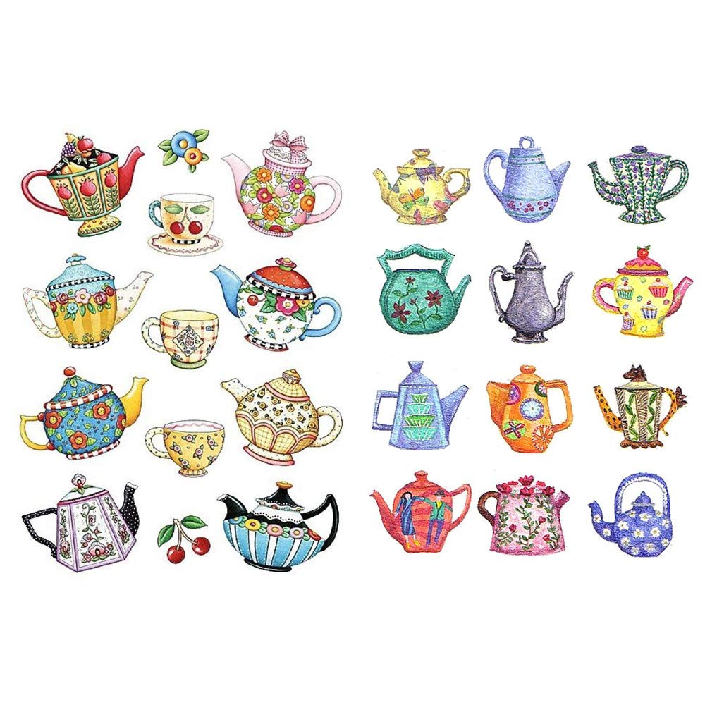 Seasonstorm Cute Teapot Kawaii Aesthetic Happy Planner Diary Journal Stationery Scrapbooking Stickers Travel Art Supplies