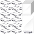 Yulejo 12 Pcs Clear Acrylic Place Cards with 12 Acrylic Holder Wedding Table Numbers with Acrylic Stand DIY Table Name Cards Pla