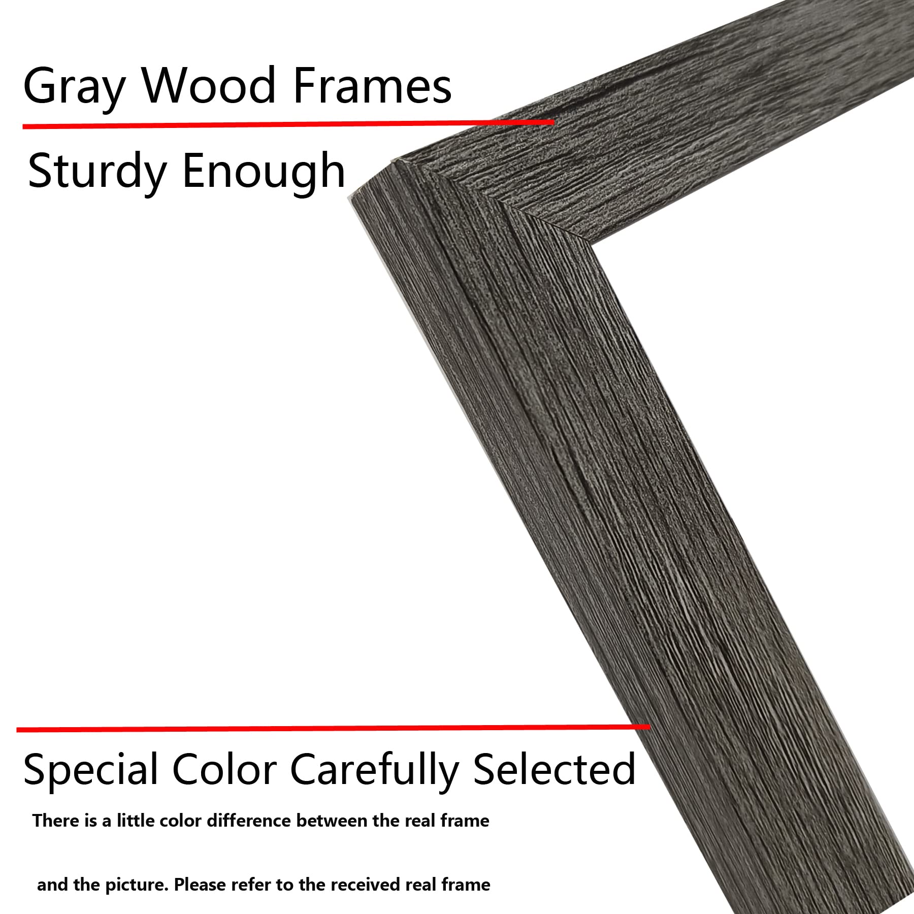 Seseat Picture Frames Collage, Gallery Wall Frame Set With 11X14 8X10 5X7 4X6 Frames In Grey Finishes, Set Of 10
