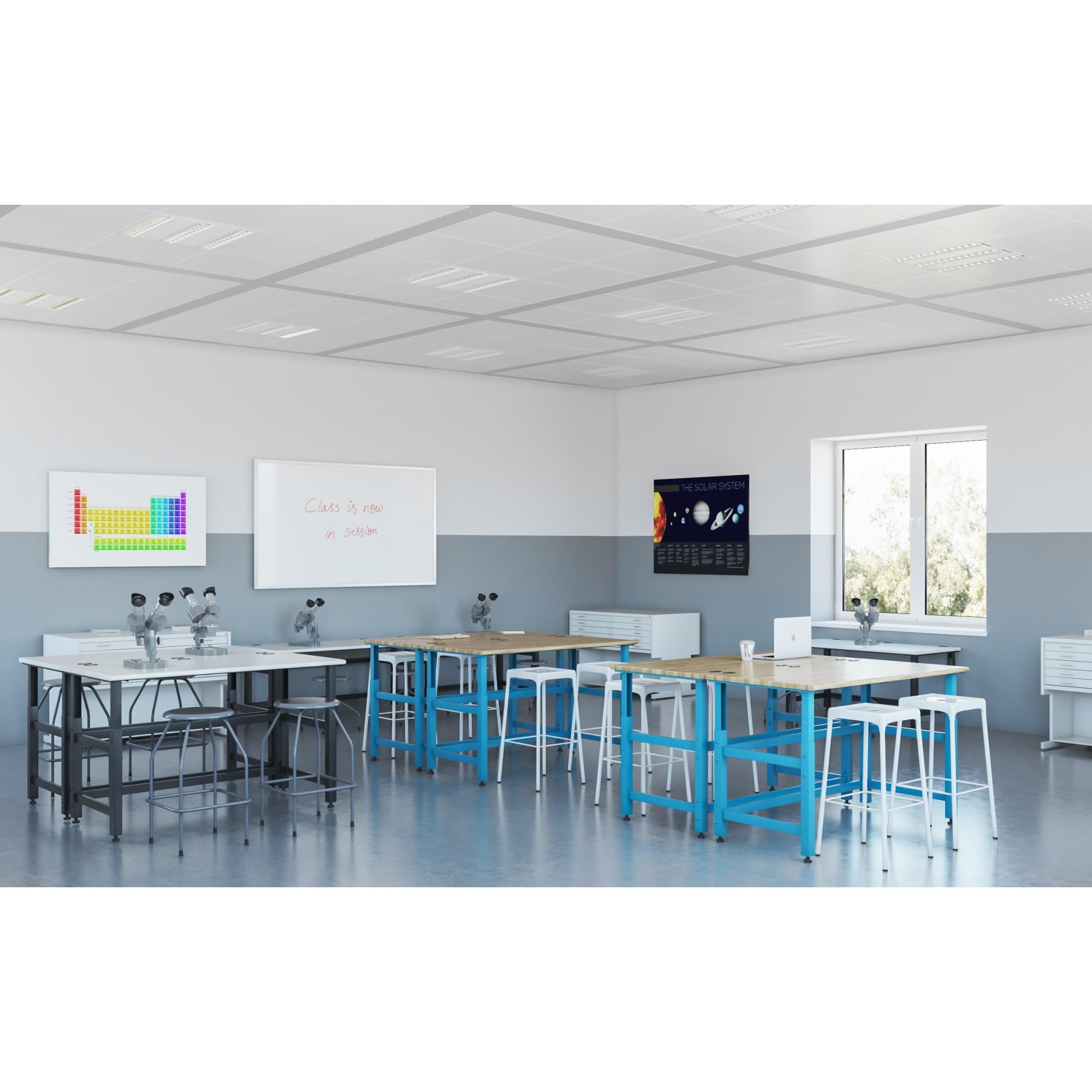 Safco Products 6605WH Steel Stool, 25", White