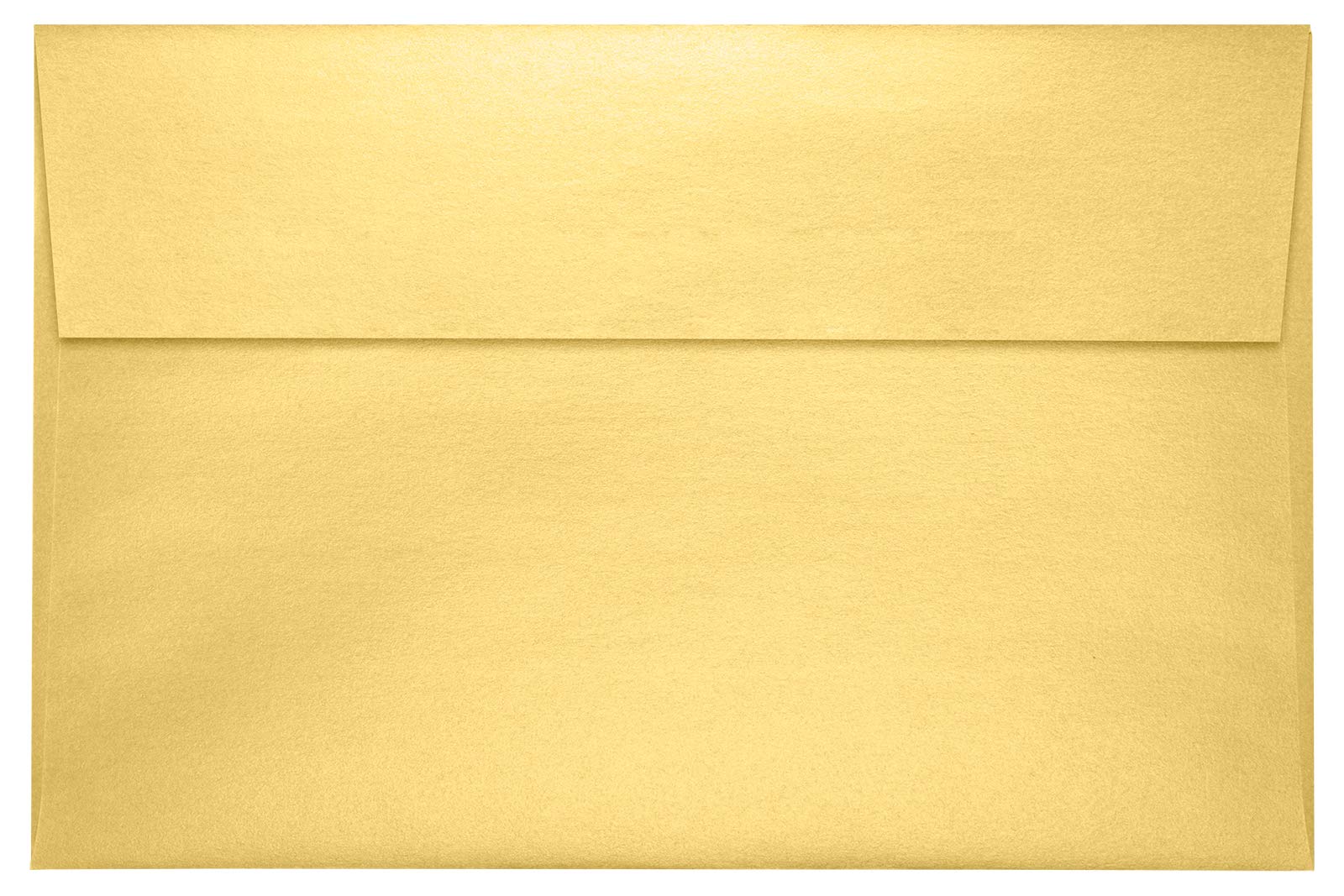 Luxpaper A9 Invitation Envelopes | Peel & Press | 5 3/4' X 8 3/4' | Gold Metallic | 80Lb. Text | 50 Qty