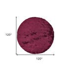 HomeRoots 510967 10 ft. Tan & Taupe Shag Hand Tufted Handmade Round Area Rug