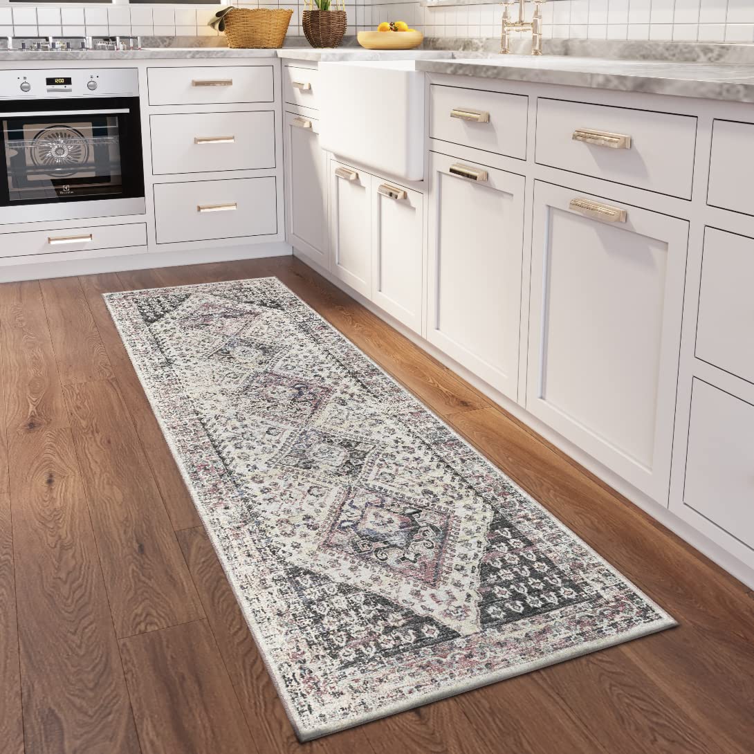 Dalyn Rugs Jericho Jc9 Pearl 2'6&quot; X 12' Rectangle Soft Runner Rug, Easy Clean, Non Shedding, Bedroom, Entry, Living Room, Dining Room, Kitchen Rug