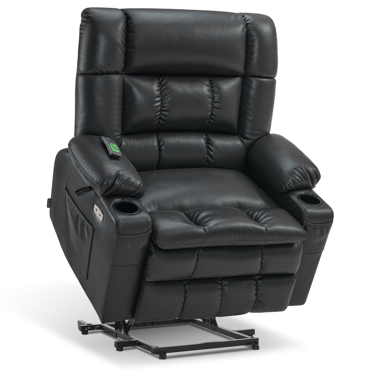 Mcombo Small Dual Motor Power Lift Recliner Chair Sofa With Massage And Heat For Elderly People, Infinite Position, Usb Ports, F