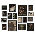 ANERZA 16 PCS Dark Academia Room Decor, Gothic Home Decor, Moody Wall Art Prints for Bedroom, Witchy Posters for Room Aesthetic,
