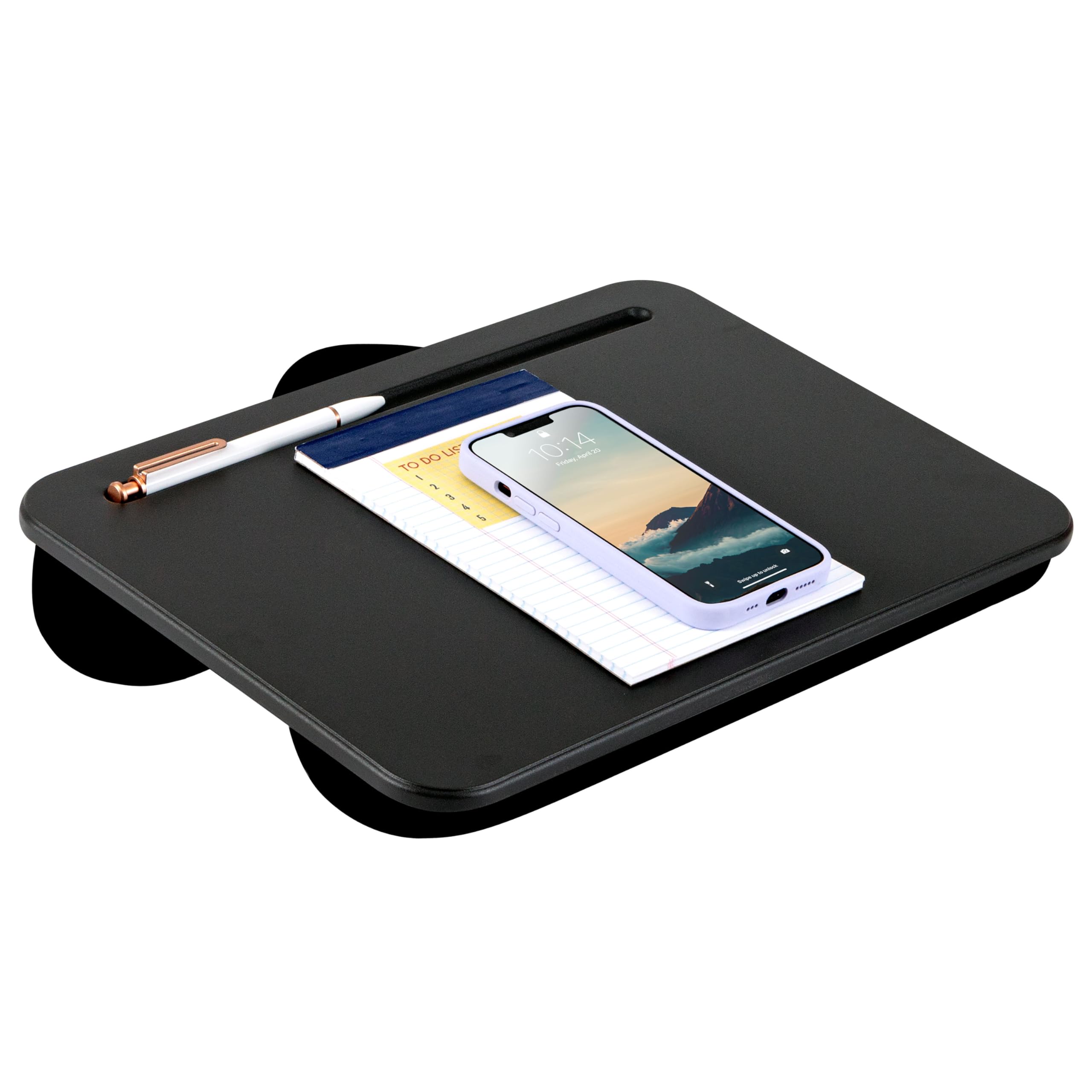 Lapgear Compact Lap Desk - Black - Fits Up To 15 Inch Laptops - Style No. 43108