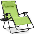 Best Choice Products Oversized Zero Gravity Chair, Folding Outdoor Patio Lounge Recliner w/Cup Holder Accessory Tray, Pillow - L