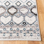 Safavieh Amsterdam Collection Area Rug - 10' X 14', Ivory & Grey, Moroccan Boho Design, Non-Shedding & Easy Care, Ideal For High