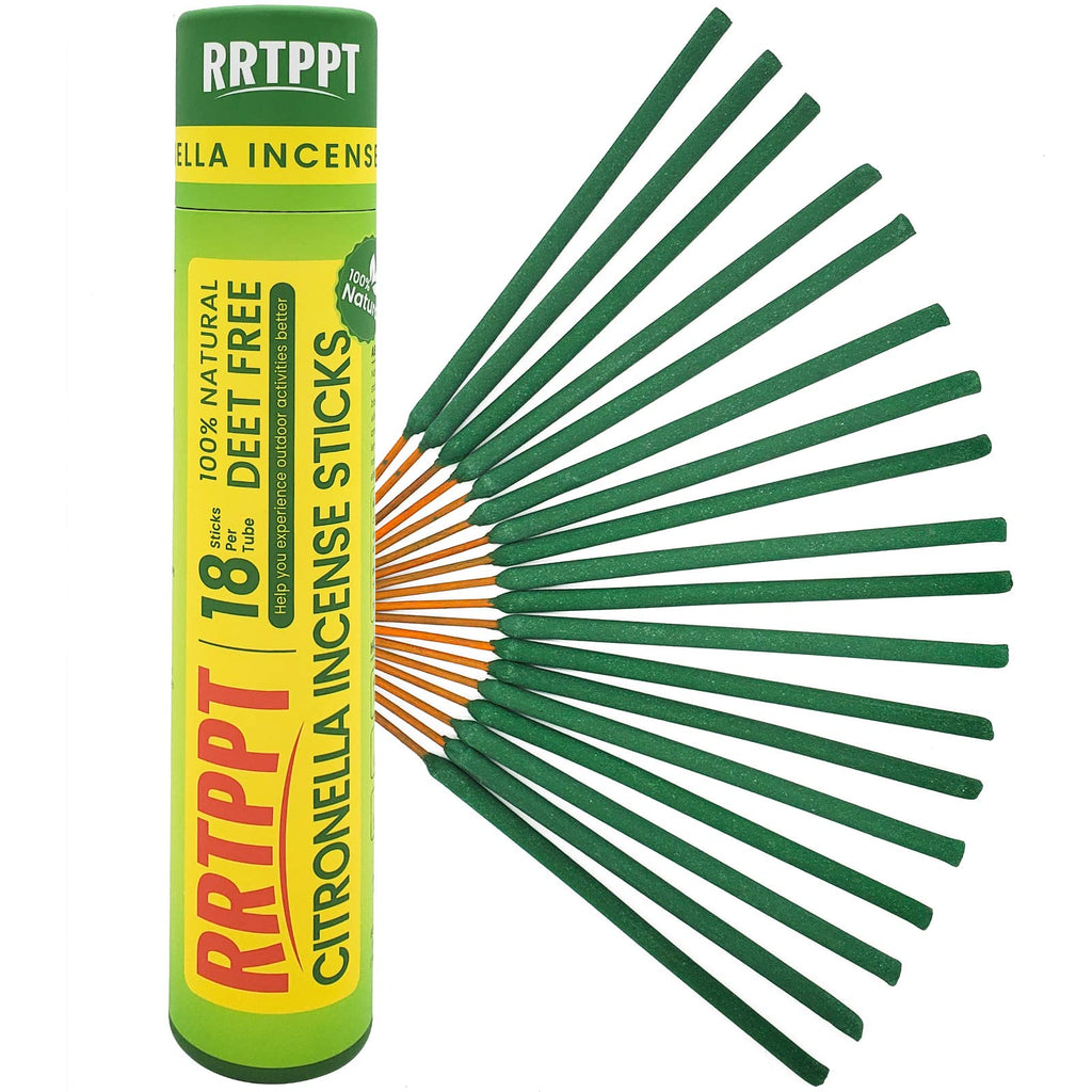 Large Citronella Incense Sticks 18 Sticks per Tube Add to Natural Ingredients Citronella | Lemongrass and Rosemary Oil | Outdoor