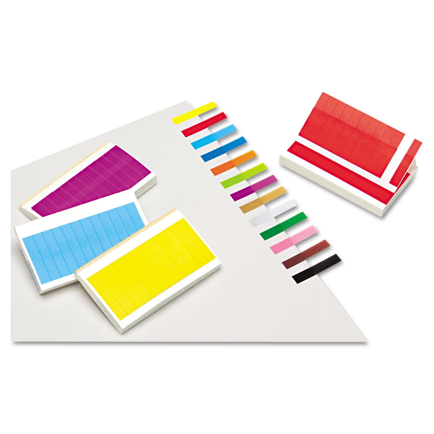 Redi-Tag 20202 Removable/Reusable Page Flags, 13 Assorted Colors, 240 Flags/Pack