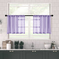 Mrtrees Purple Sheer Curtains 72 Inch Length Curtain Sheers Girls Room Nursery Transparent Voile Living Room Curtain Panels Bedr