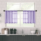 Mrtrees Purple Sheer Curtains 72 Inch Length Curtain Sheers Girls Room Nursery Transparent Voile Living Room Curtain Panels Bedr