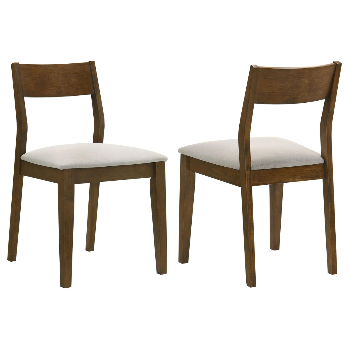 Coaster Home Furnishings Almonte Upholstered Dining Chair Dark Brown (Set of 2)