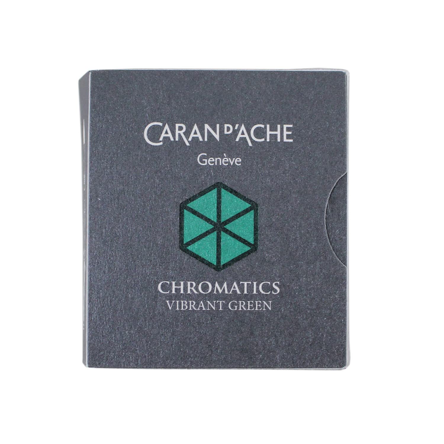 Caran D'Ache Cd8021.21 Ink Cartridges - Vibrant Green (Pack Of 6)
